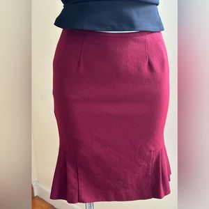 Kasper Midi Hem Pleaded both Sides Skirt 100% Wool Lined iSZ 2P Great Co…